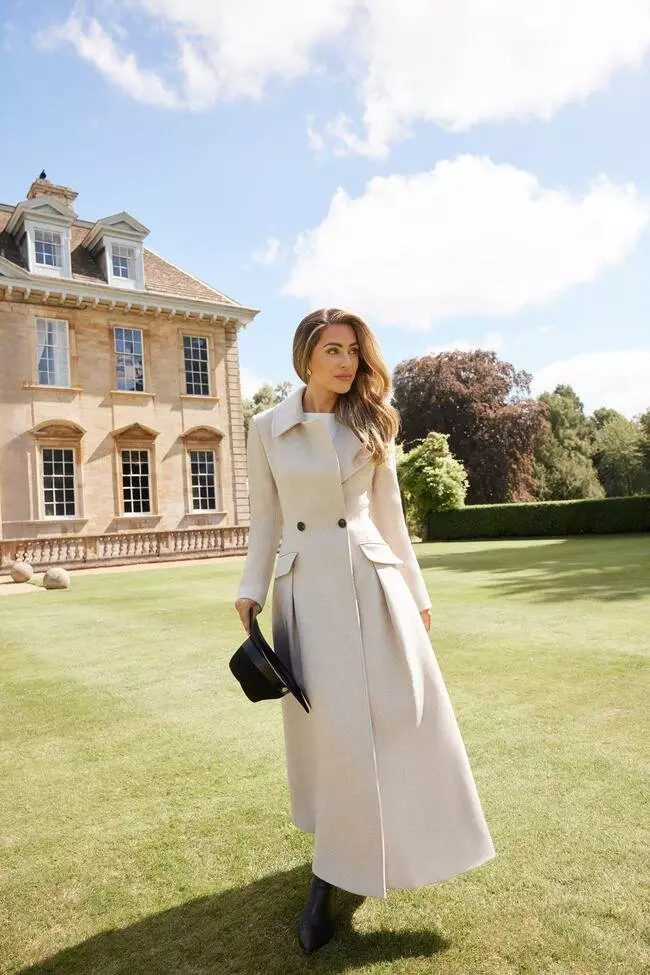 Karen millen cream coat sales